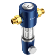 惠尔顿（WHEELTON）前置过滤器6T反冲洗 净水器家用大流量全屋自来水管道过滤器p0038  升级4分活接6分PPR通用
