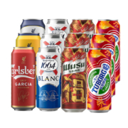 嘉士伯特醇+克伦堡凯旋1664白啤+红乌苏+乐堡啤酒组合 500mL*12罐