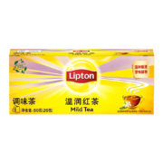 立顿Lipton  红茶 温润红茶叶  调味茶冲饮袋泡茶包2g*25 自营红茶