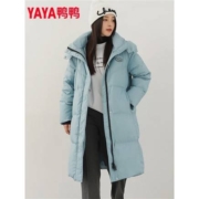 PLUS会员：YAYA 鸭鸭羽绒服 女士中长款连帽羽绒服 DYL06B0610
