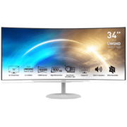 微星(MSI)  34英寸白色显示器 WQHD 曲面带鱼屏 100Hz刷新率 低蓝光 可壁挂 电脑办公显示器显示屏MP341CQW