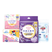 需抢券、京喜APP：大王 GOO.N 爱璐茜 elis 十周年全家福礼包 光羽卫生巾250mm2片+夜睡裤2片+保湿纸巾60抽+湿巾20片+限定绒布袋1个