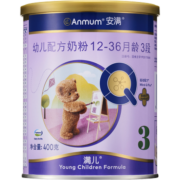 安满（ANMUM）满儿幼儿配方奶粉3段（12-36月龄幼儿）400g 益生元组合连动配方