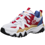 Skechers斯凯奇童鞋男新款时尚舒适百搭休闲男童老爹鞋运动鞋98882L 白色/多彩色/WMLT 32