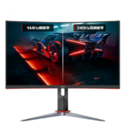 AOC显示器 C27G2Z 27英寸 240Hz 0.5ms快速响应 HDR Mode曲面电竞显示屏 人体工学支架 升降旋转