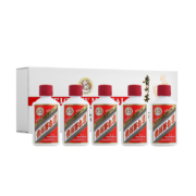 茅台（MOUTAI）贵州茅台酒  飞天茅台 酱香型白酒  礼盒送礼酒水 飞天茅台53度50ml*5白色条盒装