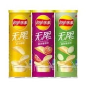88VIP：Le' 乐事 无限薯片 104g*3罐（原味/黄瓜/番茄）*7件