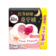 高洁丝 蜜桃小姐夜安裤 L号 5+1条 3件