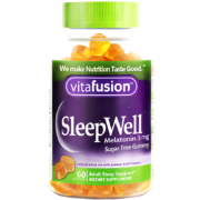 PLUS会员：vitafusion 美国进口褪黑素睡眠软糖 60粒*2瓶