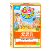 爱思贝（EARTH'S BEST）宝宝钙铁锌 地球婴幼儿米糊 有机多种谷物米粉175g（6-36个月）