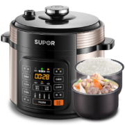 苏泊尔（SUPOR）智能电压力锅5L 易用大面板 焖香节能煲 开盖收汁大火速热 一键排压 SY-50YC8110E双胆高压锅