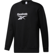 Reebok锐步官方情侣款CREW基础LOGO经典加厚长袖卫衣套头衫GU3873 GU3883_黑色 A/M