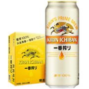 麒麟（Kirin）一番榨啤酒500ml*24听 整箱装 年货送礼