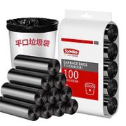 尚岛宜家 加厚点断式垃圾袋 100只 45*50cm*5卷