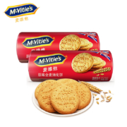 家庭号：McVitie's 麦维他 原味全麦粗粮酥性消化饼干 量贩装 800g*3件