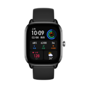 Amazfit 跃我 GTS 4 mini 薄夜黑 14天长续航 100+运动模式 心率监测 时尚智能运动手表男女华米科技出品