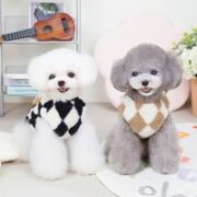 DogBaby 宠物衣服冬季菱形格绒