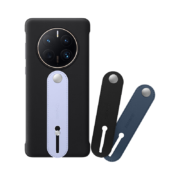【现货速发】华为原装Mate50pro手机壳Mate50 E手带支架手机套皮革全包保护防摔男女款 Mate50Pro【天空蓝】配5A超级快充数据线