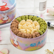 AKOKO 经典小花曲奇饼干铁盒装560g 赠160g+68g