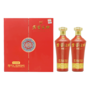泸州老窖 老窖金牌酒 52度浓香型白酒 富贵喜福 500ml*2瓶 礼盒装