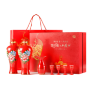 西凤酒 国花瓷凤香型白酒12年陈酿45度500ml*2瓶 礼盒装