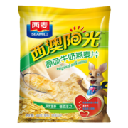 西麦原味牛奶燕麦片560g袋 冲饮谷物代餐粉营养早餐膳食纤维独立包装