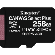 金士顿（Kingston）256GB TF（MicroSD） 存储卡 U3 A1 V30 手机内存卡 读速100MB/s 写速85MB/s