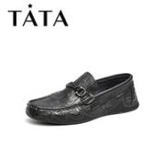TATA 他她 男士一脚蹬休闲皮鞋 TBM01AM2
