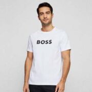 BOSS Hugo Boss 雨果·博斯 RN系列 UPF50+防晒 男士纯棉圆领短袖T恤50469289