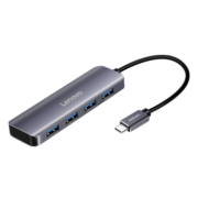 联想 （lenovo）Type-C拓展坞扩展坞转USB3.0分线器四合一高速HUB集线器笔记本电脑转接头延长线一转四转换器
