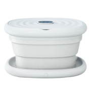 美的（Midea）泡脚桶足浴盆按摩折叠便携恒温加热泡脚盆洗脚盆送父母送男女朋友礼物 MK-AY0101 白色