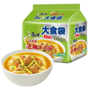 京东特价、概率券：康师傅  大食袋速食泡面   泡椒牛肉面  5连包  共730g