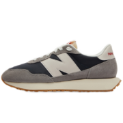 New Balance nb男鞋女鞋237系列透气情侣休闲鞋 浅灰/深蓝色MS237SC 38(脚长23.5cm)