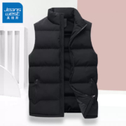 再补券：真维斯 纯色加绒马甲 黑色 M-L可选