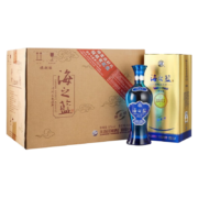 京东特价APP：洋河 海之蓝 52度 浓香型白酒 520ml*6瓶装
