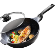 WMF 炒锅不粘锅麦饭石色平底煎炒锅电磁炉炒菜锅烹饪锅具电磁炉燃气 星辰炒锅30cm