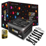 游戏悍将 金牌全模组电源GX550 额定550W 台式机电脑主机机箱电源（80PLUS/固态电容DC-DC/台系电容）