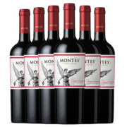 MONTES蒙特斯经典红酒年货送礼 智利原瓶进口赤霞珠干红葡萄酒750ml*6