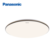 松下(Panasonic)吸顶灯圆形卧室灯智能米家简约灯具明畔黑金36W