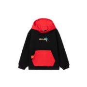 TOREAD kids 儿童休闲保暖卫衣 黑色红色 130cm