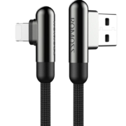 罗马仕苹果弯头数据线适用iPhone13快充11手机7充电线8plus游戏款12promax手表usb接口短款6车载吃鸡神器耳机