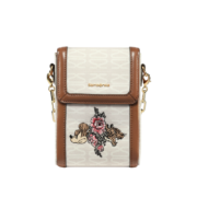 新秀丽（Samsonite）斜挎包迪士尼授权女士斜挎包潮流女包花开虎贵NW1*15007米色印花