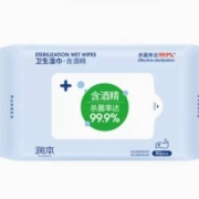 润本 酒精湿巾 80抽*1片