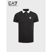 EA7 男士短袖POLO衫 3KPF07-PJ04Z BLACK-1200