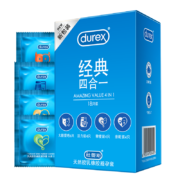 杜蕾斯 durex 避孕套经典四合一 18只 男用套套润滑型