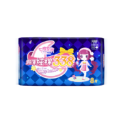 概率券：七度空间（SPACE 7）少女超薄 100%纯棉 超长夜用卫生巾 338mm*8片