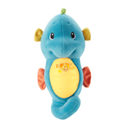 费雪(Fisher-Price) 小海马0-1岁哄睡宝宝安抚玩偶-新版声光安抚海马（蓝色）GCK71