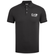 阿玛尼EA7 EMPORIO ARMANI奢侈品男装EA7男士印花LOGO棉质短袖POLO衫 3KPF21-PJ02Z BLACK-1200黑色 S