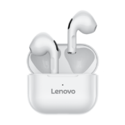 联想(Lenovo) thinkplus LP40白色 真无线蓝牙耳机 半入耳式运动降噪重低音音乐耳机 通用苹果华为小米手机