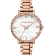 国内1357元！Michael Kors 迈克·科尔斯 Pyper 女士玫瑰金复古石英手表 MK4593/MK4594  直邮含税到手￥788.32